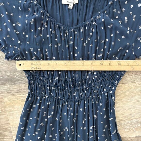 MADEWELL Sophia Jumpsuit in Navy Blue Bandana Flower, Size Small - Picture 5 of 14